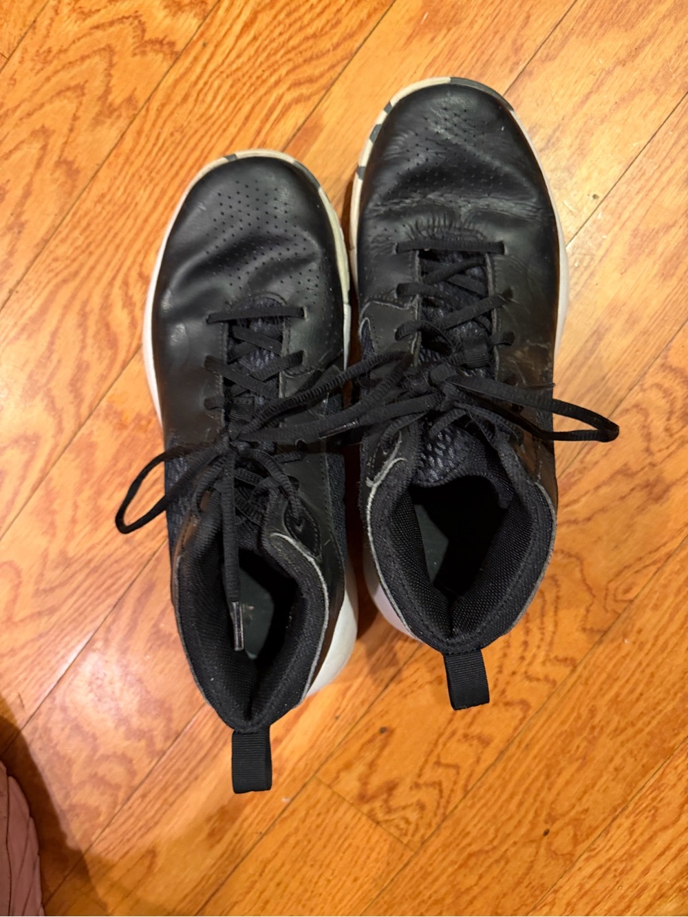 Under Armour Black Athletic Sneakers with White Soles